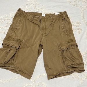 Men’s Gap Cargo Shorts, Khaki Sz 34